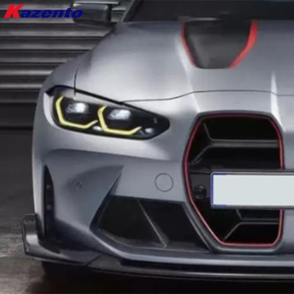 Kazento For BMW M3 G80 G81 M4 G82 G83 20-24 Carbon CL Style Front Bumper Lip Diffuser