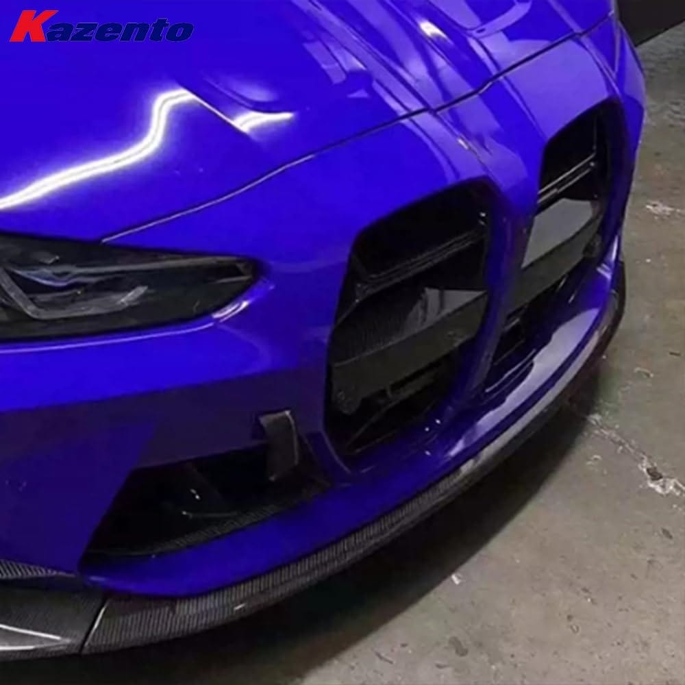 Kazento For BMW M3 G80 G81 M4 G82 G83 20-24 Carbon CL Style Front Bumper Lip Diffuser