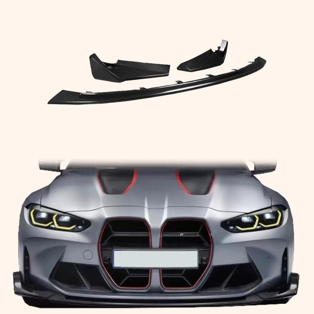 Kazento For BMW M3 G80 G81 M4 G82 G83 20-24 Carbon CL Style Front Bumper Lip Diffuser