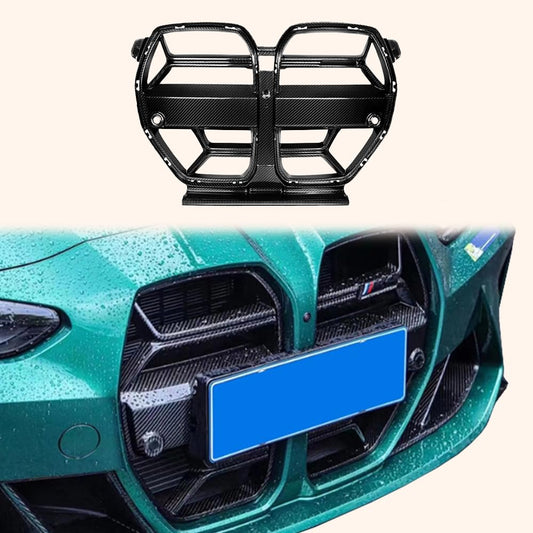 Kazento For BMW M3 G80 G81 M4 G82 G83 20-24 Carbon CL Style Front Center Grille Cover Kazento Carbon Parts 车身侧板 Carbon Fiber M3M4G80-FG-CSL-CF