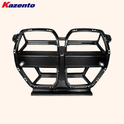 Kazento For BMW M3 G80 G81 M4 G82 G83 20-24 Carbon CL Style Front Center Grille Cover