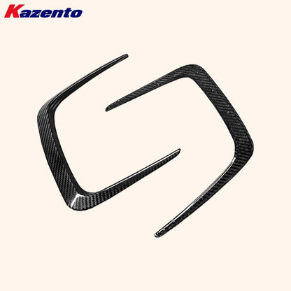 Kazento For BMW M3 G80 G81 M4 G82 G83 20-24 Carbon KZ Style Front Bumper Hood Vents Duct