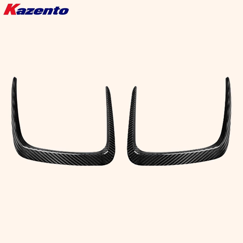 Kazento For BMW M3 G80 G81 M4 G82 G83 20-24 Carbon KZ Style Front Bumper Hood Vents Duct