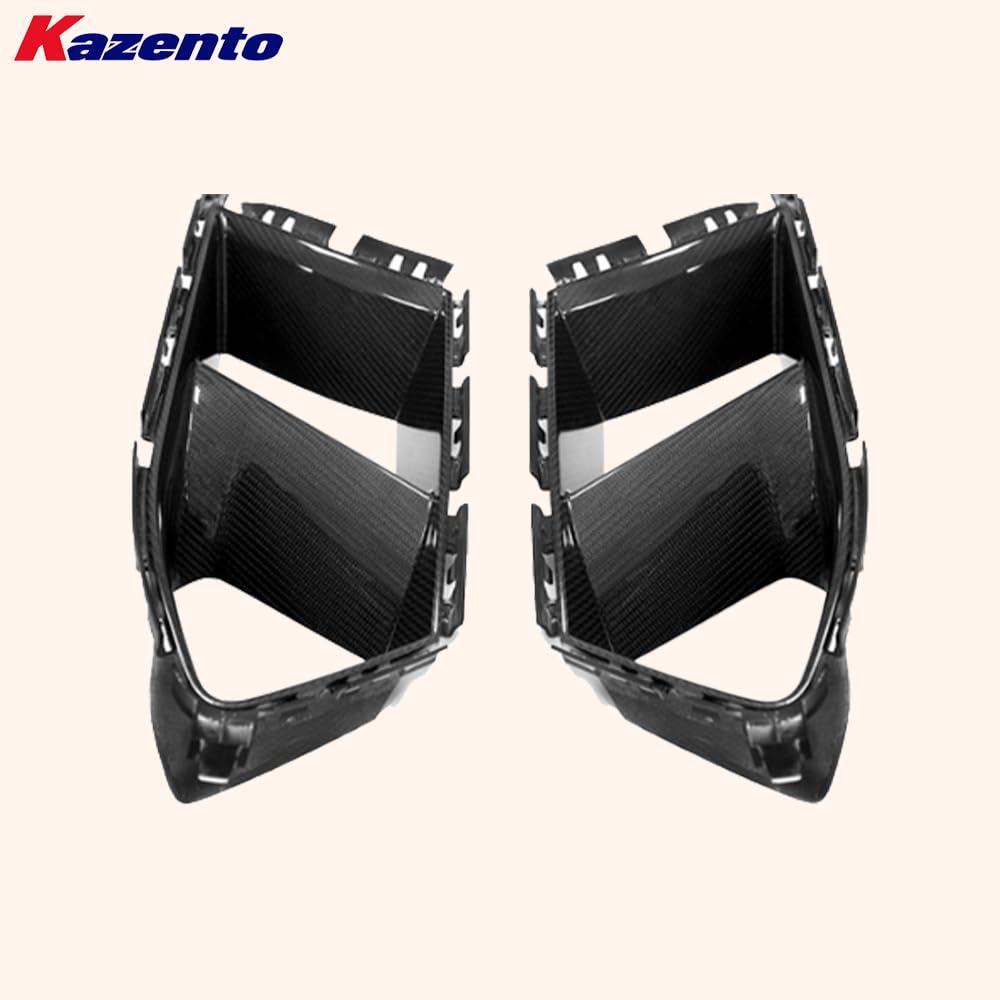 Kazento For BMW M3 G80 G81 M4 G82 G83 20-24 Carbon MP Front Bumper Side Vents Duct Cover Kazento Carbon Parts 车身侧板