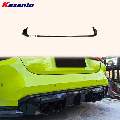 Kazento For BMW M3 G80 G81 M4 G82 G83 20-24 Carbon OE Style Rear Bumper Lip Trim Guard Kazento Carbon Parts 车身侧板