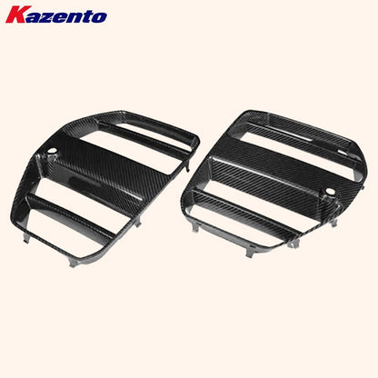 Kazento For BMW M3 G80 G81 M4 G82 G83 20-24 Carbon ST Style Front Center Grille Cover