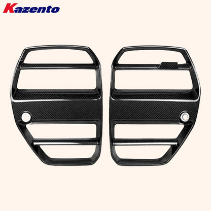 Kazento For BMW M3 G80 G81 M4 G82 G83 20-24 Carbon ST Style Front Center Grille Cover