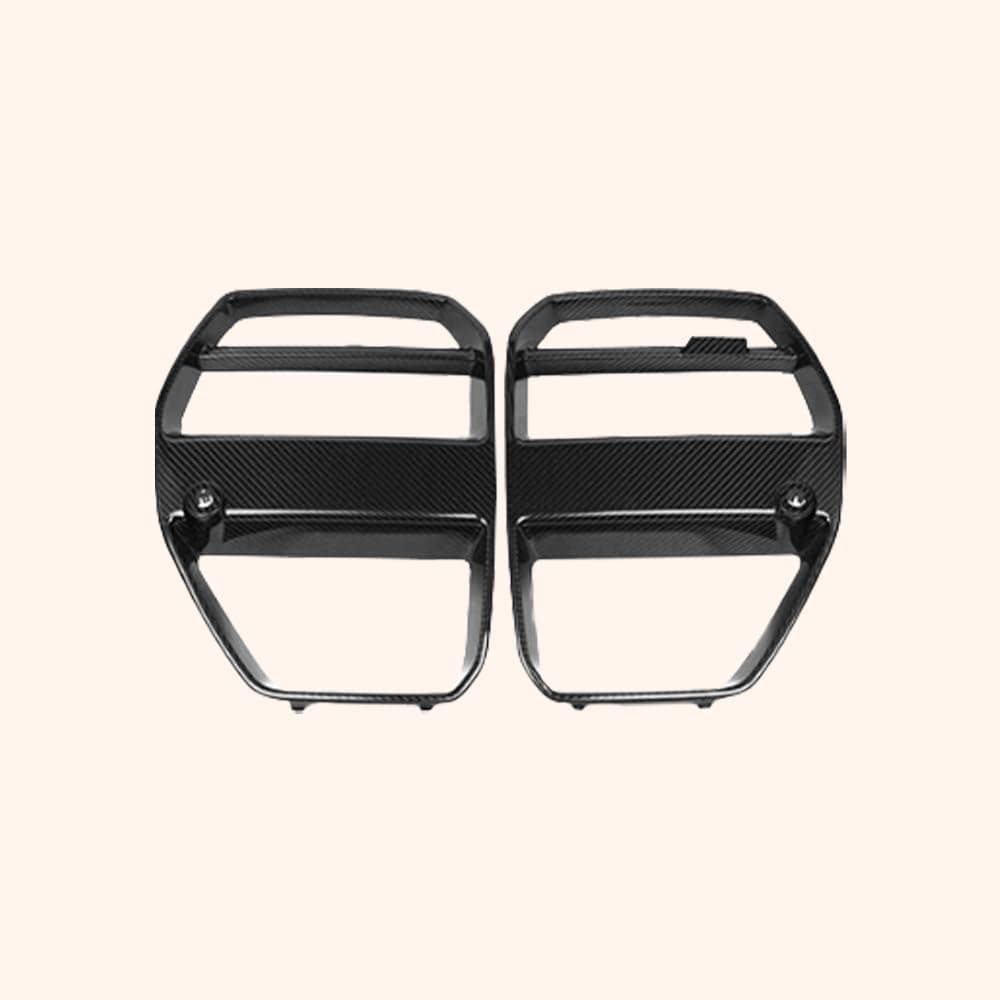 Kazento For BMW M3 G80 G81 M4 G82 G83 20-24 Carbon V Style Front Center Grille Cover