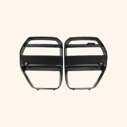 Kazento For BMW M3 G80 G81 M4 G82 G83 20-24 Carbon V Style Front Center Grille Cover
