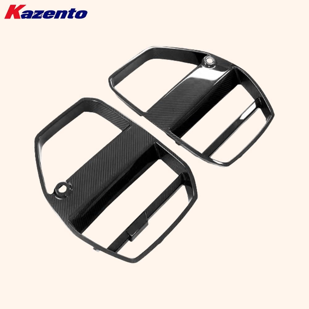 Kazento For BMW M3 G80 G81 M4 G82 G83 20-24 Carbon V Style Front Center Grille Cover