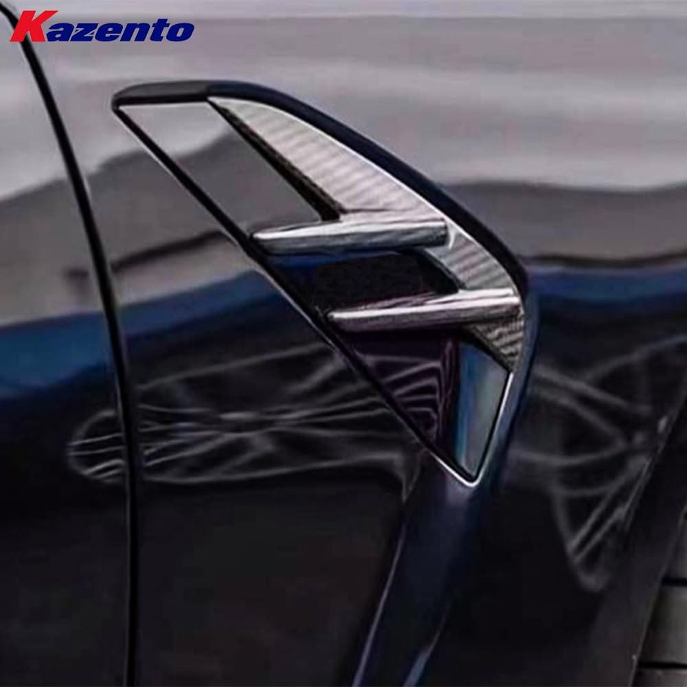 Kazento For BMW M3 G80 G81 M4 G82 G83 20-24 Dry Carbon OE Front Bumper Fender Vents Trim