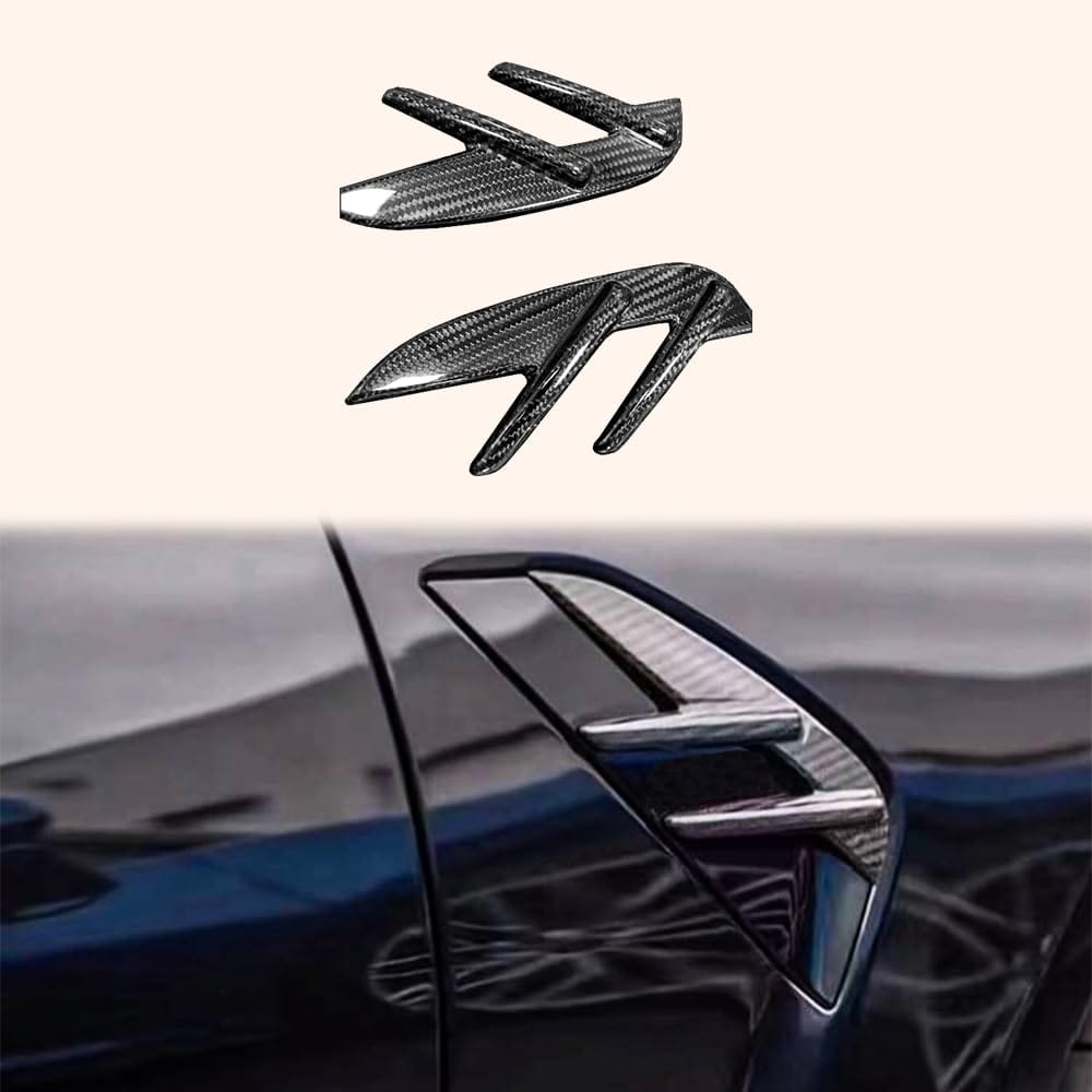 Kazento For BMW M3 G80 G81 M4 G82 G83 20-24 Dry Carbon OE Front Bumper Fender Vents Trim