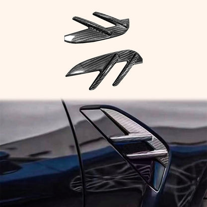 Kazento For BMW M3 G80 G81 M4 G82 G83 20-24 Dry Carbon OE Front Bumper Fender Vents Trim
