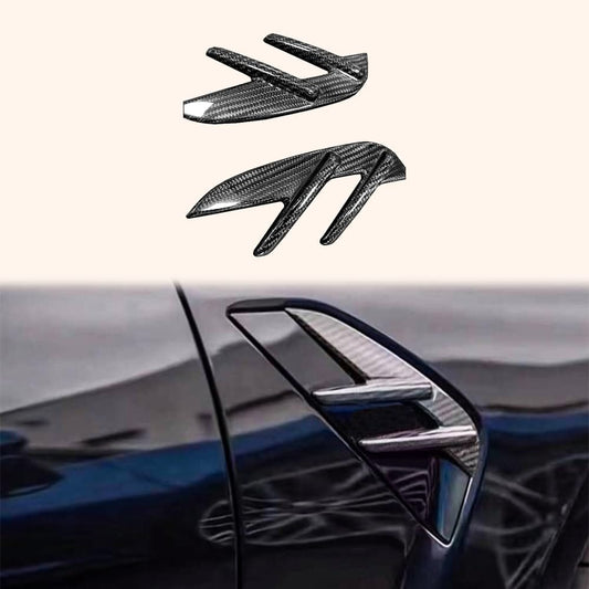 Kazento For BMW M3 G80 G81 M4 G82 G83 20-24 Dry Carbon OE Front Bumper Fender Vents Trim