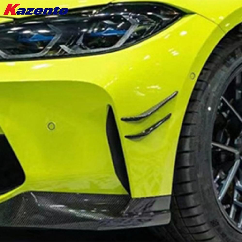 Kazento For BMW M3 G80 G81 M4 G82 G83 20-24 Front Bumper Side Canards