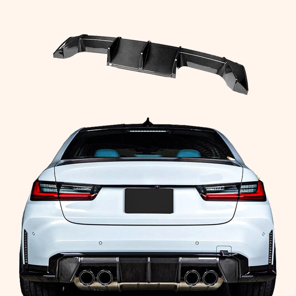 Kazento For BMW M3 G80 G81 M4 G82 G83 2020+24 Carbon Fiber MP Rear Bumper Diffuser Lip Kazento Carbon Parts 车身侧板 Carbon Fiber / EU Style M3M4G80-DIF-EU-CF