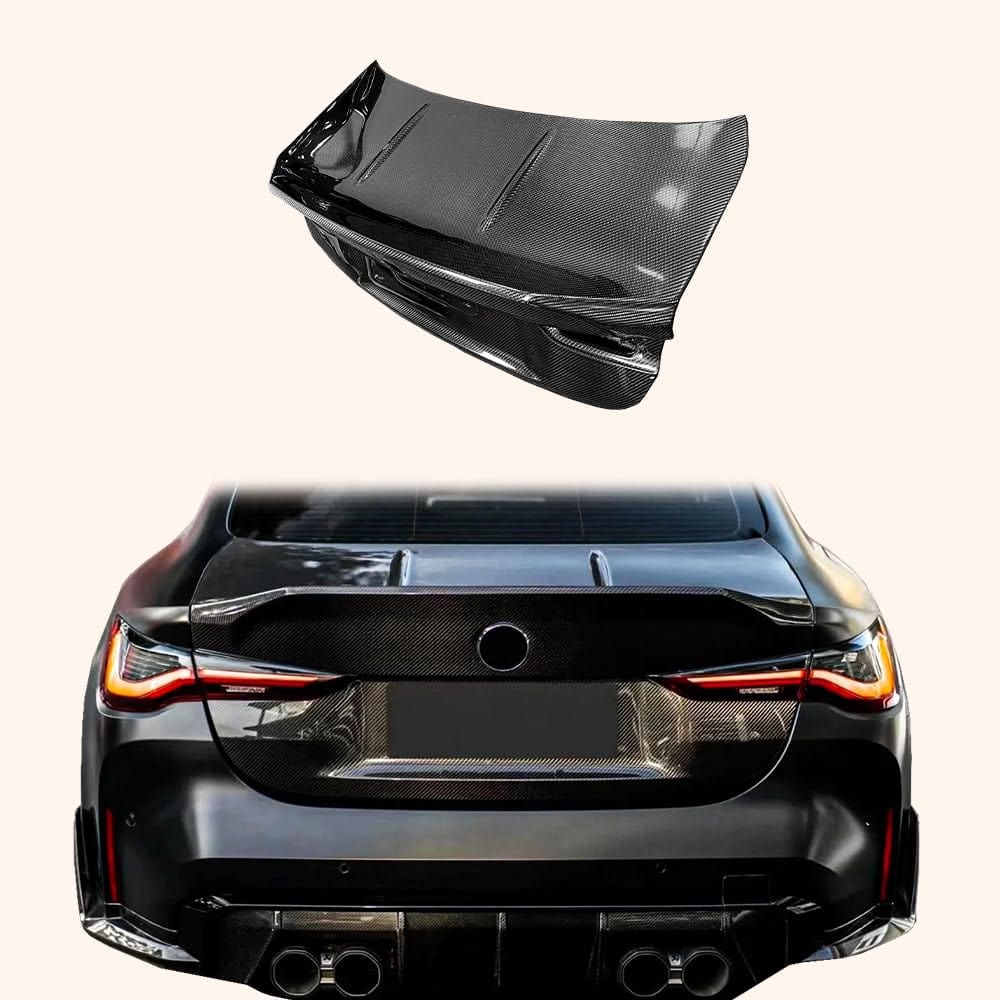 Kazento For BMW M4 G82 2020-24 2 Door Coupe Ducktail Type Rear Carbon Trunk Boot Lid