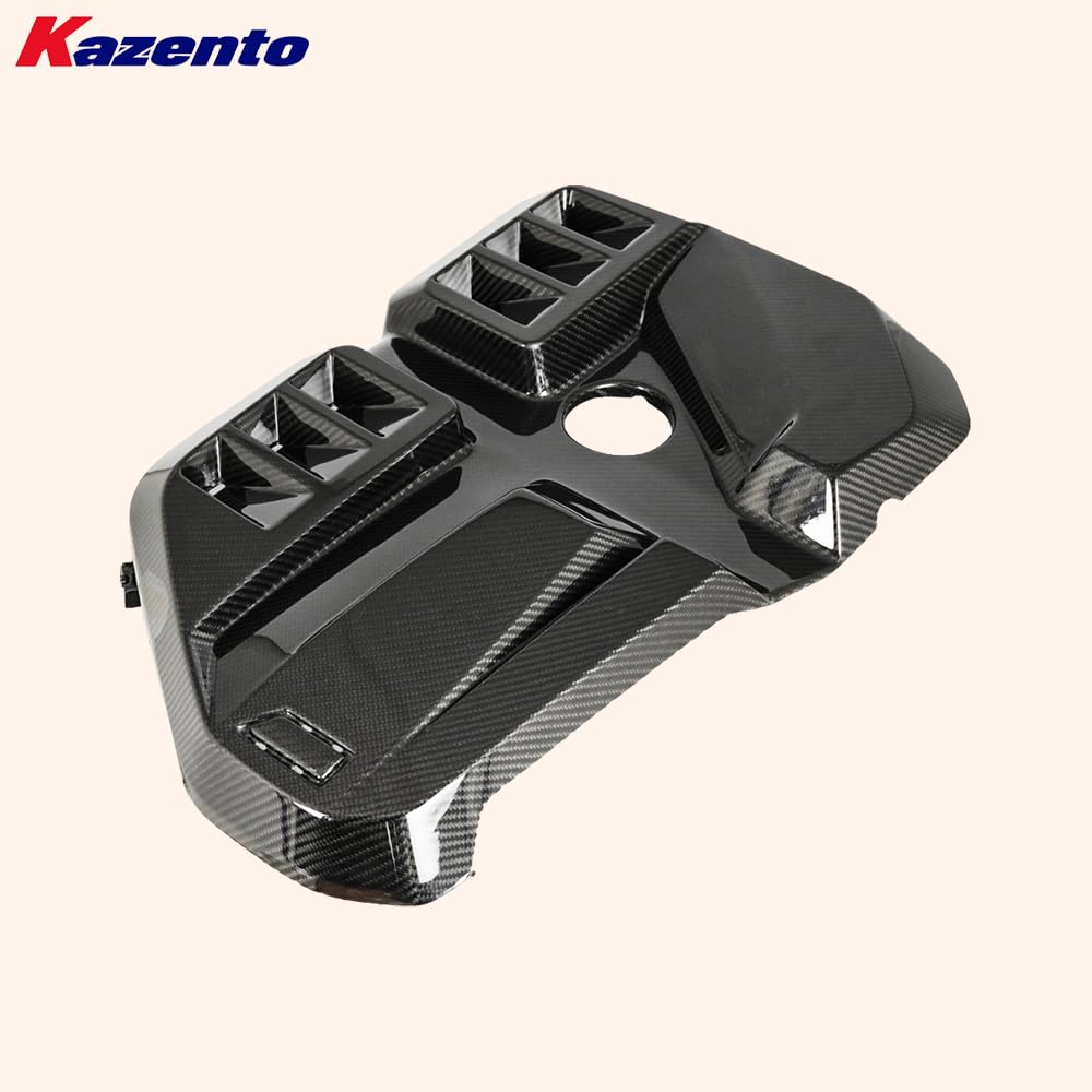 Kazento For BMW M4 M3 G82 G83 G80 2020-24 2 Door Coupe KZ Style Dry Carbon Engine Cover Kazento Carbon Parts 车身侧板 M4G82-ENG-KZ-DCF