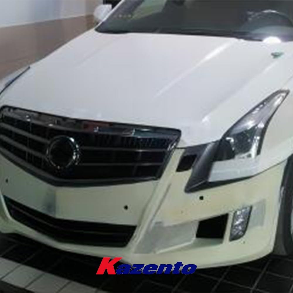 Kazento For Cadillac ATS 2015-2018 KZ Style Vented Cooling Front Bumper Body Kits Fiber Glass Kazento Carbon Parts 车身侧板 ATS15-FB-KZ-FRP