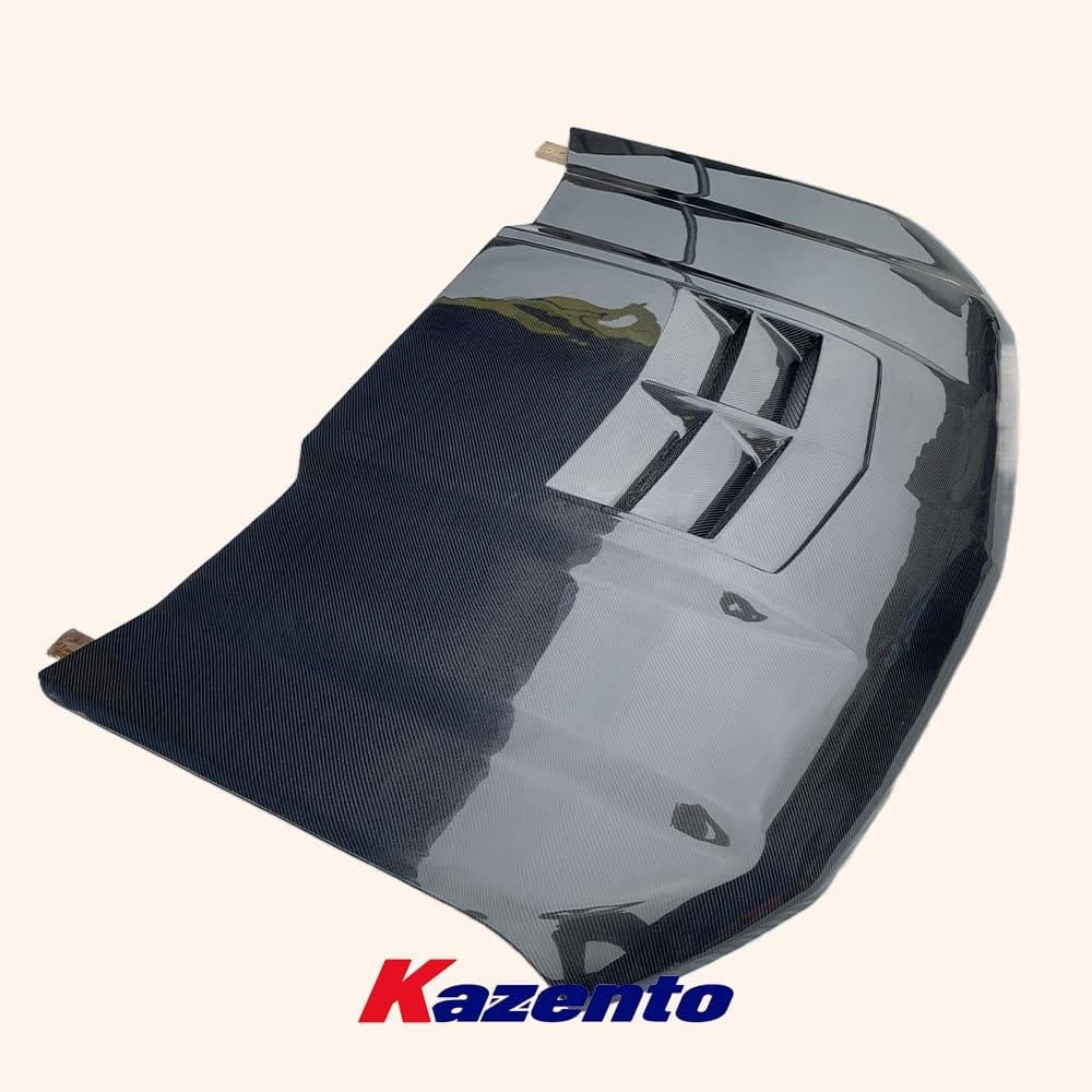 Kazento For Chevrolet Camaro 1998-2002 KZ Style Carbon Fiber Front Bumper Hood Bonnet Kazento Carbon Parts 引擎盖 CAMA02-HOOD-KZ-CF