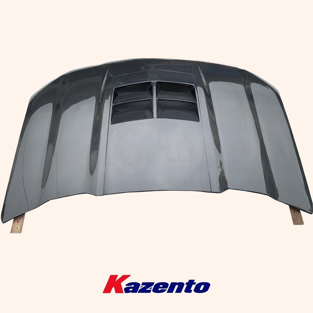 Kazento For Chevrolet Camaro 1998-2002 KZ Style Carbon Fiber Front Bumper Hood Bonnet Kazento Carbon Parts 引擎盖 CAMA02-HOOD-KZ-CF