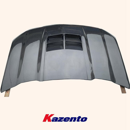 Kazento For Chevrolet Camaro 1998-2002 KZ Style Carbon Fiber Front Bumper Hood Bonnet Kazento Carbon Parts 引擎盖 CAMA02-HOOD-KZ-CF