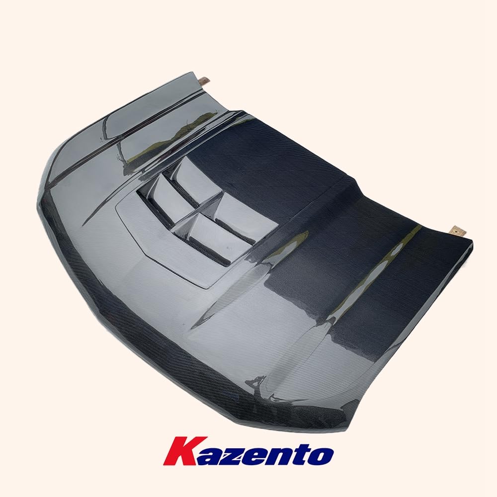 Kazento For Chevrolet Camaro 1998-2002 KZ Style Carbon Fiber Front Bumper Hood Bonnet Kazento Carbon Parts 引擎盖 CAMA02-HOOD-KZ-CF