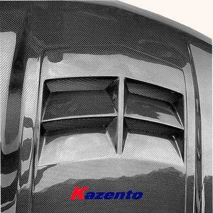 Kazento For Chevrolet Camaro 1998-2002 KZ Style Carbon Fiber Front Bumper Hood Bonnet Kazento Carbon Parts 引擎盖 CAMA02-HOOD-KZ-CF