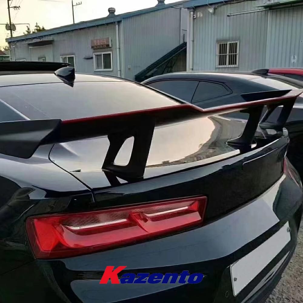 Kazento For Chevrolet Camaro 2016-22 GT Style Carbon Fiber Rear Trunk Boot Spoiler Wing Kazento Carbon Parts 车身侧板 CAMA1622-RS-GT-CF