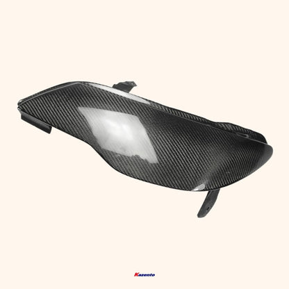 Kazento For Civic Fd2 Epa Style  For Honda Headlight Block Out Carbon Fiber Front Head Light Lamp Covers Kazento Carbon Parts 车身侧板 FD2-HL-OE-EPA-CF