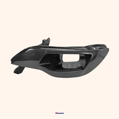 Kazento For Civic Fd2 Epa Style For Honda Headlight Intake Duct Lhs Carbon Fiber Front Head Light Lamp Covers Kazento Carbon Parts 车身侧板 FD2-HL-V-1P-EPA-CF