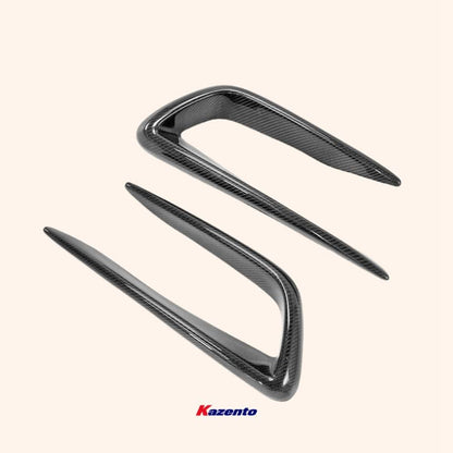 Kazento For Civic Fd2 For Honda Front Bumper Air Vents Carbon Fiber