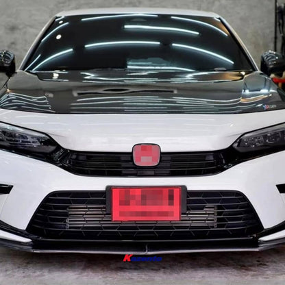 Kazento For Civic FE1 FL1 For Honda Sedan Hatchback OEM Carbon Fiber Hood Bonnet Kazento Carbon Parts 引擎盖 FE1-HOOD-OE-CF