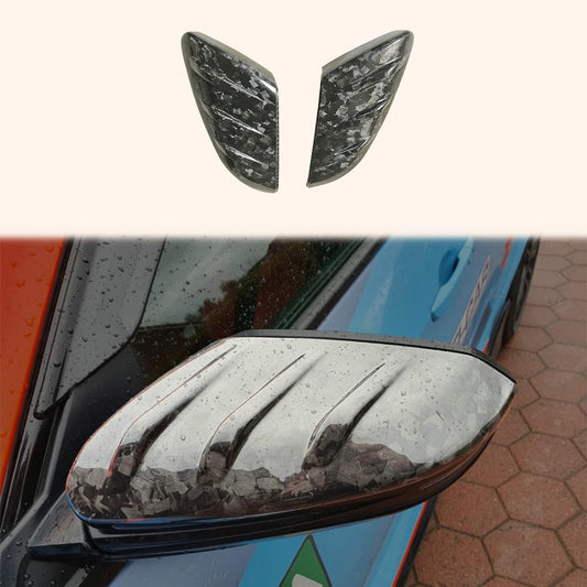 Kazento For Civic Fk7 Fc1 Fk8 Type R Mu Type For Honda Side-view Mirror Cover (Replacement) Rearview Mirror Guard Covers Carbon Fiber Forged Looks Kazento Carbon Parts 车身侧板 FK78-MC-MU-TI#W-FCF