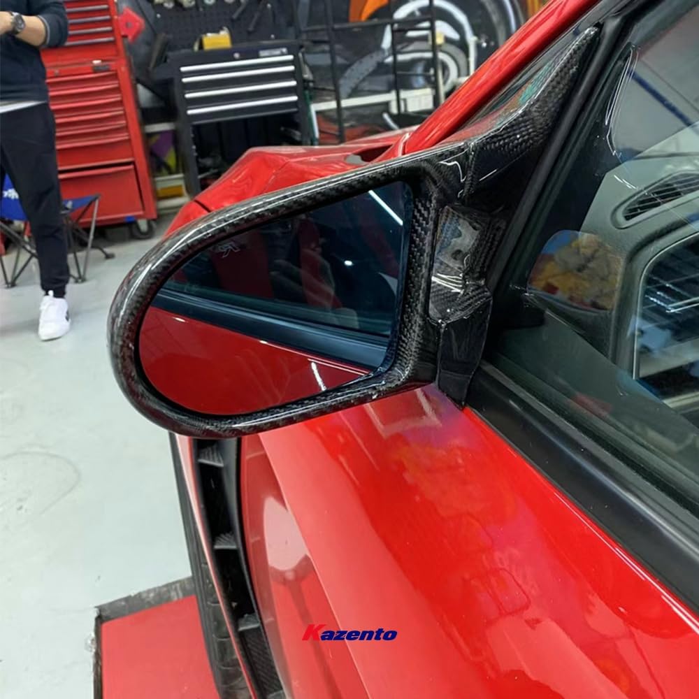 Kazento For Civic Fk7 Fk8 Type R For Honda Aero Side-view Mirror (Left Hand Drive Vehicle) Carbon Fiber Rearview Mirror Guard Covers Kazento Carbon Parts 车身侧板 FK78-MC-TI-GND-L-CF