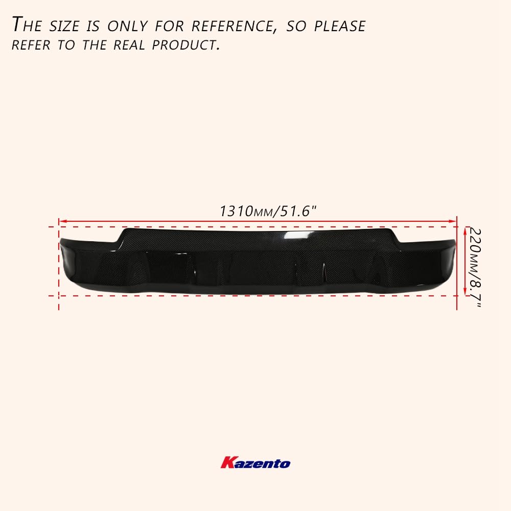 Kazento For Defender 2019-2023 Carbon Fiber KZ Style For Land Rover Rear Roof Wing Spoiler Kazento Carbon Parts 车身侧板 DEFENDER-RS-KZ-CF-A