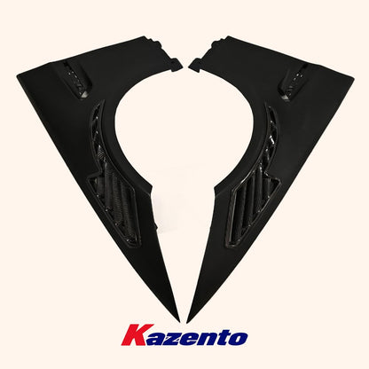 Kazento For E92 E93 Real M3 For BMW Vented Partial Carbon Fiber(VENTS) Front Fender Pair