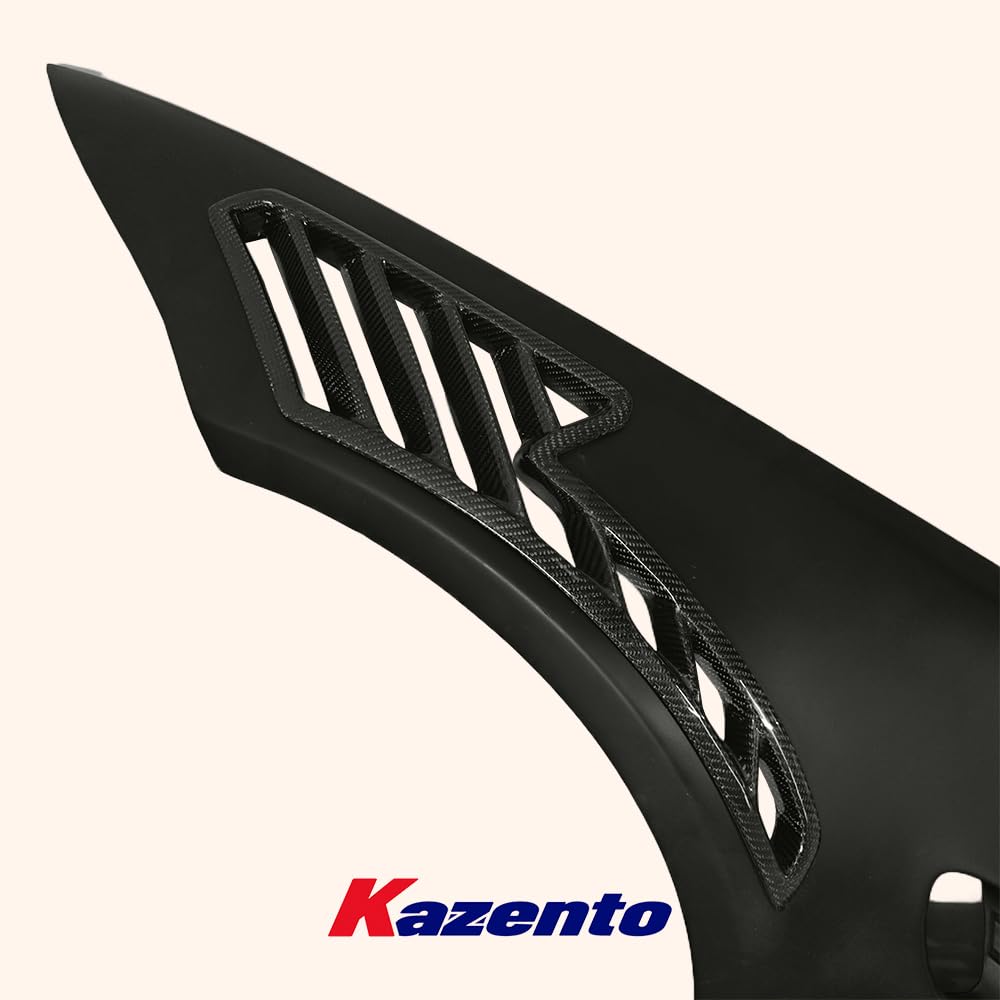 Kazento For E92 E93 Real M3 For BMW Vented Partial Carbon Fiber(VENTS) Front Fender Pair