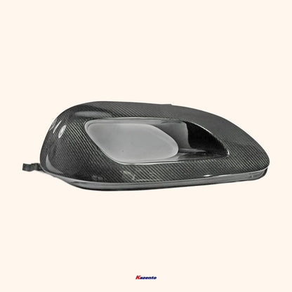 Kazento For Ek9 Civic 96-98 For Honda Headlight Air Duct Rhs Carbon Fiber Front Head Light Lamp Cover