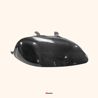Kazento For Ek9 Civic 96-98 For Honda Headlight Block Out Rhs 1Pcs Carbon Fiber Front Head Light Lamp Cover