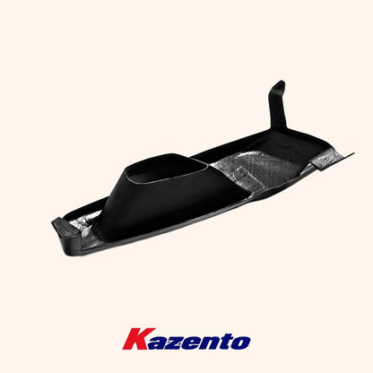 Kazento For Evo 10 For Mitsubishi Vented Headlight Block Out Panel (Lhs) Carbon Fiber Front Head Light Lamp Cover