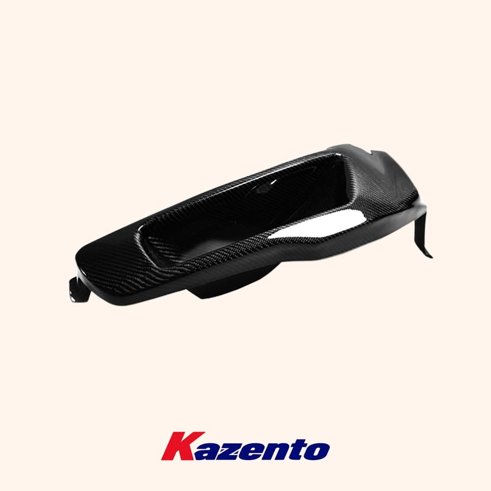 Kazento For Evo 10 For Mitsubishi Vented Headlight Block Out Panel (Lhs) Carbon Fiber Front Head Light Lamp Cover