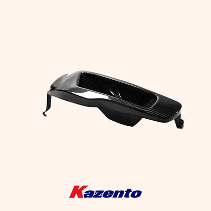 Kazento For Evo 10 For Mitsubishi Vented Headlight Block Out Panel (Lhs) Carbon Fiber Front Head Light Lamp Cover
