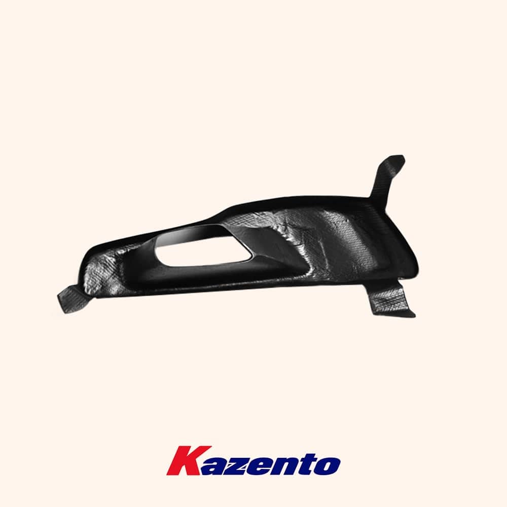 Kazento For Evo 10 For Mitsubishi Vented Headlight Block Out Panel (Lhs) Carbon Fiber Front Head Light Lamp Cover