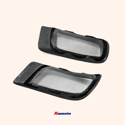 Kazento For Evo 10 R-Style For Mitsubishi Front Bumper Air Duct 2Pcs Carbon Fiber