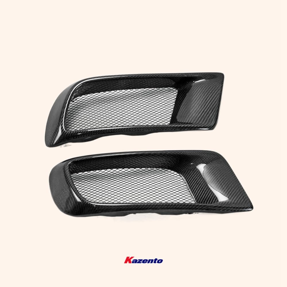 Kazento For Evo 10 R-Style For Mitsubishi Front Bumper Air Duct 2Pcs Carbon Fiber