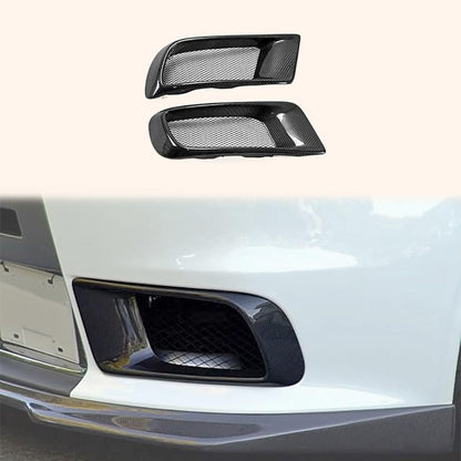Kazento For Evo 10 R-Style For Mitsubishi Front Bumper Air Duct 2Pcs Carbon Fiber