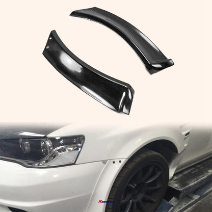 Kazento For Evo 10 Vrs Style For Mitsubishi Wide Ver. Wider Front Fender Panel Fiber Glass Kazento Carbon Parts 车身侧板 EVO10-FFX-VA-FRP