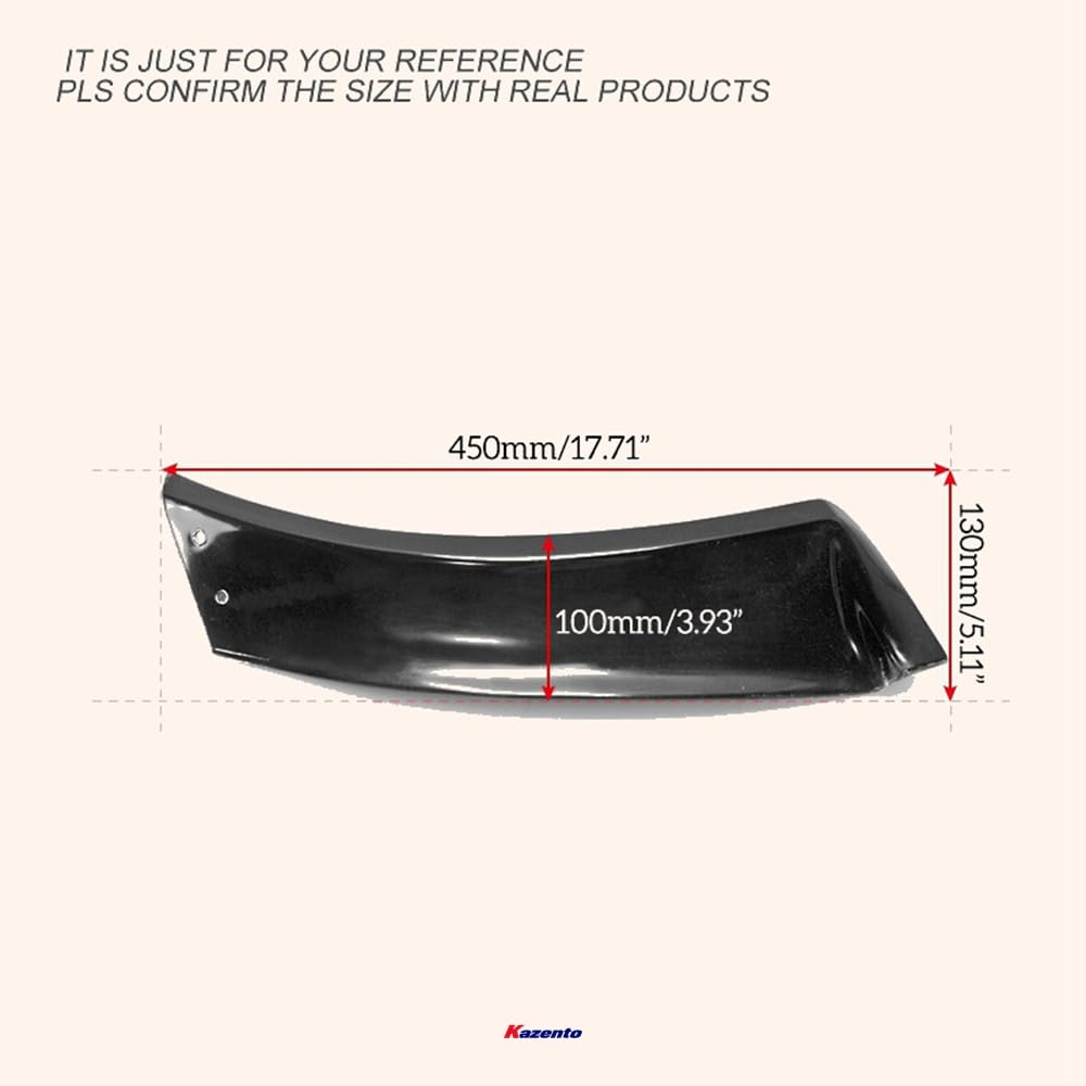 Kazento For Evo 10 Vrs Style For Mitsubishi Wide Ver. Wider Front Fender Panel Fiber Glass