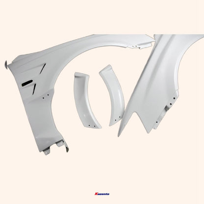 Kazento For Evo 10 Vrs Style Wide Ver. Wider Front Fender +35Mm (4Pcs) Fiber Glass Kazento Carbon Parts 车身侧板 EVO10-FF-VA-FRP